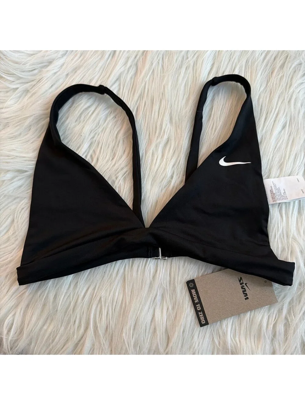 Nike Black Women's Swim Essential Bralette Bikini Top  size M